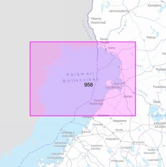 Yleismerikartta 958, Perämeri 1:250 000, 2022