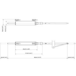 MaviMare GF150BETX sisäperämoottorin hydrauliohjaus
