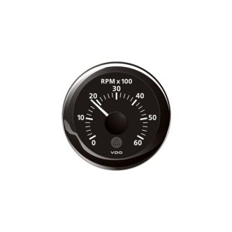 Veratron VDO Viewline 0-6000 rpm kierroslukumittari 52 mm, musta