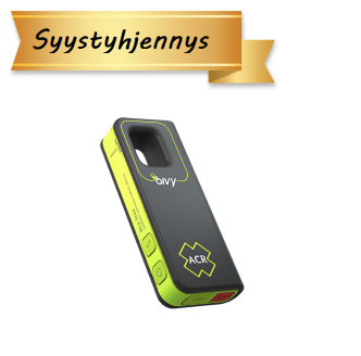 ACR Bivy Stick satelliittiviestin säätiedoilla