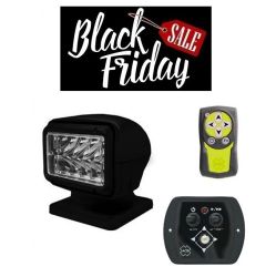 ACR RCL-95 LED-valonheitin langattomalla sekä langallisella kauko-ohjauksella, musta