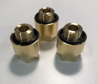 Hy-ProDrive G1/4" uros (BSPP) - 1/4" NPT naaras adapteri 3 kpl