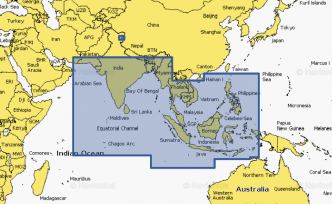 Navionics+ AE010L Indian Ocean & South China Sea Micro-SD/SD-kortilla