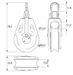 ALLEN DYNAMIC-PYLPYRÄ LEIKARILLA 40MM