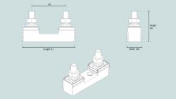 Sleipner Side-Power Sulakepidin ANL 80A–500A sulakkeille, kannella