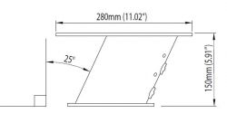 Scanstrut PowerTower® 15 cm alumiinijalka tutka-antennille, musta