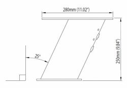 Scanstrut PowerTower® 25 cm alumiinijalka tutka-antennille, musta