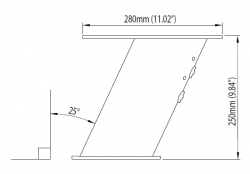 Scanstrut PowerTower® 25 cm alumiinijalka tutka-antennille