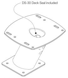 Scanstrut PowerTower® 25 cm alumiinijalka tutka-antennille, musta