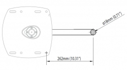 Scanstrut antennimasto PowerTower® alumiinijalalle