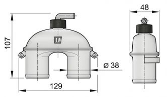 Vetus Laponestoventtiili ASD38H