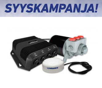 Lowrance/Simrad autopilottisarja hydrauliohjaukseen POINT-1 GPS:llä
