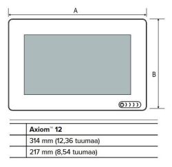 Raymarine AXIOM2 12 RV monitoiminäyttö RealVision 3D kaiulla