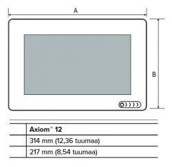 Raymarine AXIOM+ 12 RV RV-100 3D peräpeilianturilla