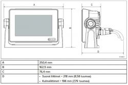 Raymarine AXIOM+ 7 RV monitoiminäyttö RealVision 3D kaiulla