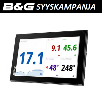 B&G Nemesis 9 monitoiminäyttö