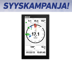 B&G Nemesis 9 monitoiminäyttö