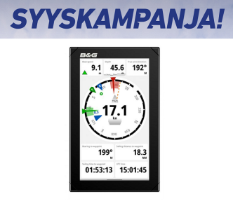 B&G Nemesis 9 monitoiminäyttö