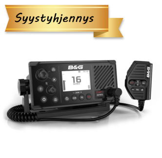 B&G V60 VHF-radiopuhelin ja AIS-vastaanotin sisäisellä GPS:llä