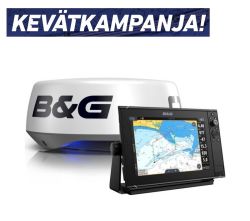 B&G Zeus³S 12 monitoiminäyttö + Halo20+ tutka