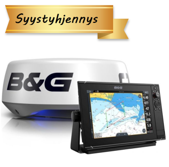 B&G Zeus³S 12 monitoiminäyttö + Halo20+ tutka