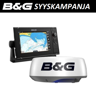 B&G Zeus³S 9 monitoiminäyttö + Halo20+ tutka