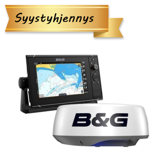 B&G Zeus³S 9 monitoiminäyttö + Halo20+ tutka