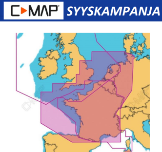 C-MAP REVEAL North-West European Coasts (M-EW-Y227-MS)