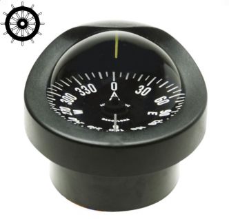 Autonautic C12/110-0010 uppoasennettava kompassi 85 mm ruusulla, musta
