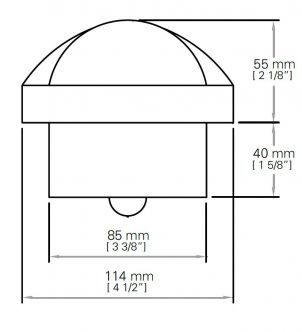 Autonautic C12/110-0016 uppoasennettava kompassi 85 mm taktiikkaruusulla, musta