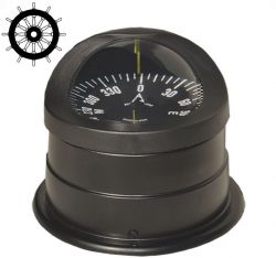 Autonautic C15-0048 pinta-asennettava kompassi 100 mm ruusulla, musta