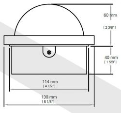 Autonautic C15/150-0064 uppoasennettava kompassi 100 mm ruusulla, musta