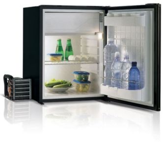 Vitrifrigo Chromelock C75L jääkaappi, harmaa pakastelokerolla