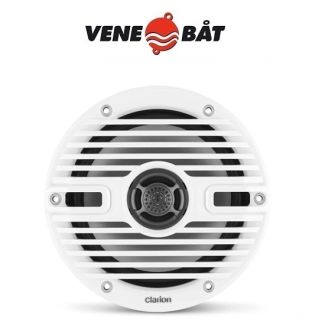 Clarion 6.5" CMS-651-CWB kaiutinpari mustilla ja valkoisilla ritilöillä