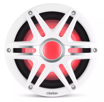 Clarion 10" CMSP-101RGB-4 Subwoofer harmaalla ja valkoisella ritilällä