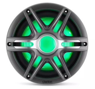 Clarion 10" CMSP-101RGB-4 Subwoofer harmaalla ja valkoisella ritilällä