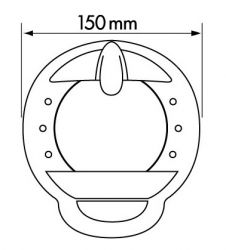 Plastimo Contest 101 kompassi, valkoinen runko valkoisella kompassiruusulla