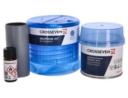 Crosseven Neopreeni/Hypalon korjaussarja, vaalean harmaa