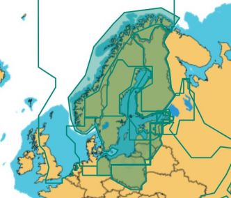 C-MAP 4D Itämeri + Suomen ja Ruotsin järvet Continental (M-EN-D055)