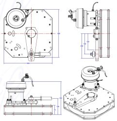 Jefa DD3 sähkömekaaninen 525 KgM työyksikkö, 24 V