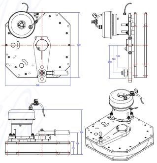 Jefa DD3 sähkömekaaninen 525 KgM työyksikkö, 12 V