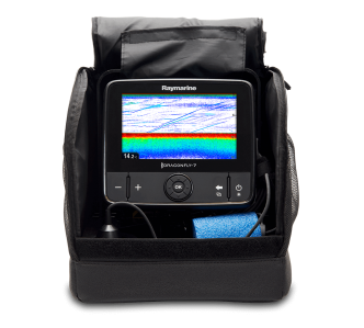 Raymarine Dragonfly 5 Pro CHIRP pilkkivarustuksella