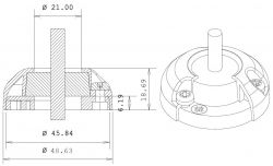 Index Marine DG22 vesitiivis kaapeliläpivienti 9-14 mm kaapelille, RST