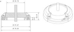 Index Marine DG40 vesitiivis kaapeliläpivienti max 36 mm kaapelille, RST