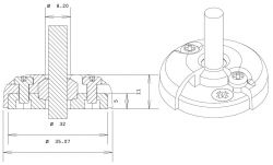 Index Marine DG8 vesitiivis kaapeliläpivienti 2-8 mm kaapelille, RST