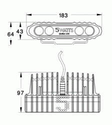 Zaurac 4-30 LED valonheitin, Hybrid