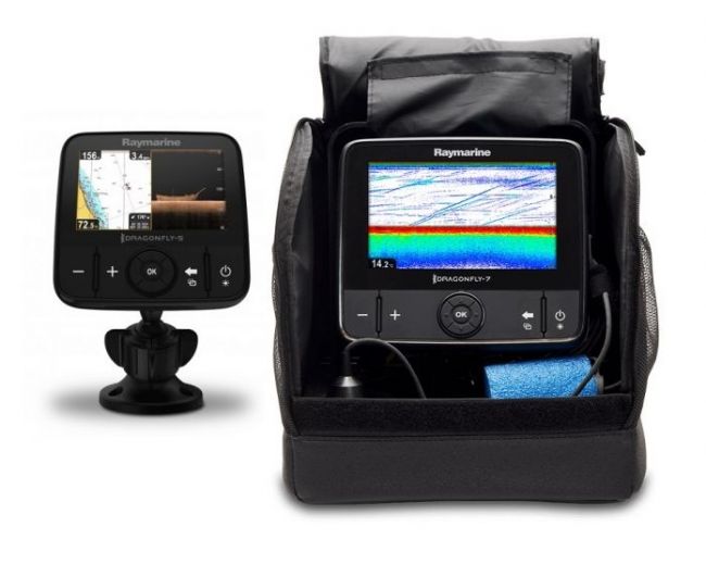 Raymarine Dragonfly 5 Pro CHIRP pilkkivarustuksella Marinea