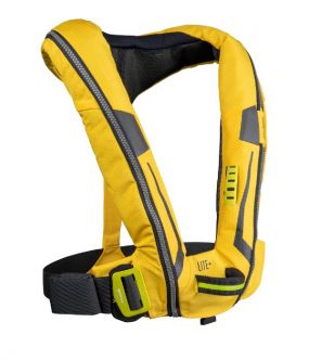 Spinlock Deckvest LITE+ 170N automaattiliivi valjaalla Keltainen