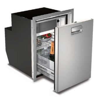 Vitrifrigo DW51RFX vetolaatikkojääkaappi pakastelokerolla, INOX ESITTELYLAITE