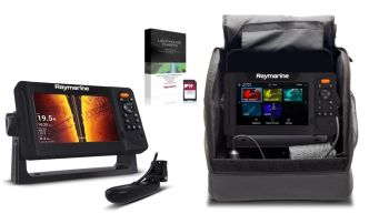 Raymarine Element 7 HV HV-100.02 peräpeilianturilla ja pilkkivarustuksella